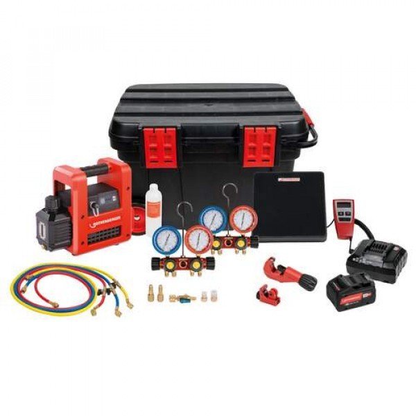 Rothenberger ROCADDY 120 R32 CL ANALOG - Univerzálna Vákuovacia pumpa 42 l/Min