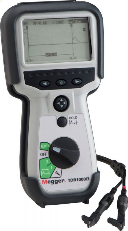 Megger TDR1000/3 reflektometer - Jednokanálový ručný impulsný lokalizátor