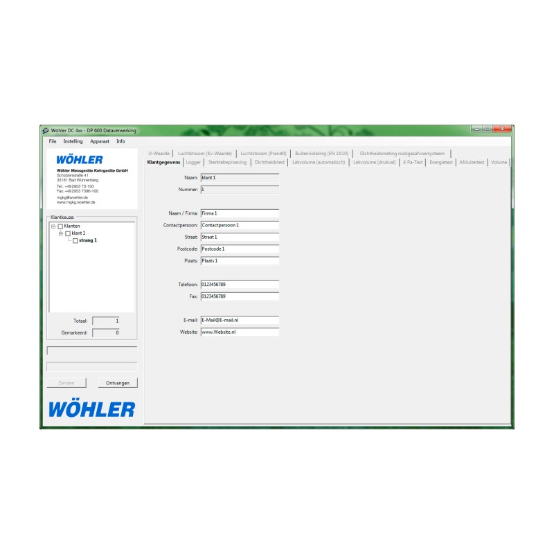 Wöhler DP 600 - Softvér