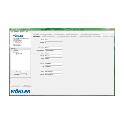 Wöhler DP 600 - Oprogramowanie