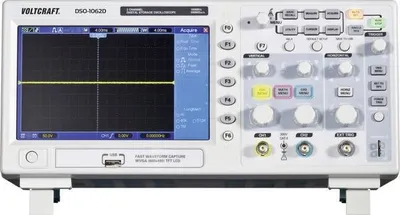 Voltcraft DSO-1202D - Digitální osciloskop 2 ns - 80 s/div