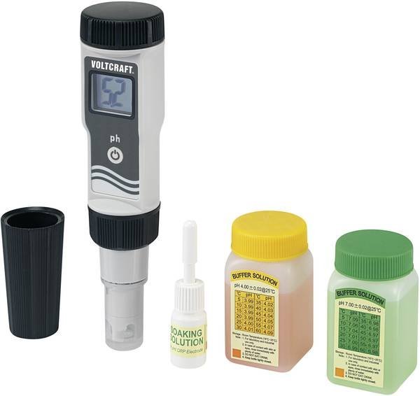 Voltcraft PHT-02 ATC pH meter s elektródou a úložným boxom