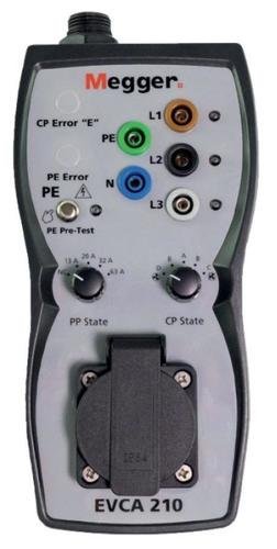 Megger EVCA210 EVSE adaptér s konektorom typu 2 na testovanie nabíjacích staníc