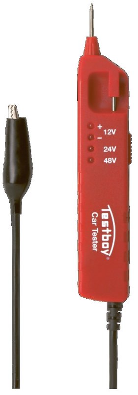 Testboy Cartester dvoupólová zkoušečka napětí pro vozidla, rozsah 3-48 V/DC