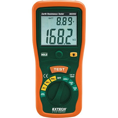 Extech 382252 - merač uzemnenia rozlíšenie 0