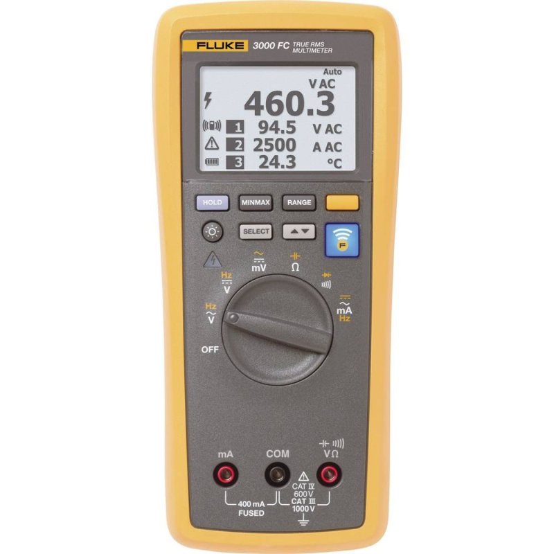 Fluke 3000 FC digitální TRMS multimetr se systémem Fluke Connect a Bluetooth komunikací