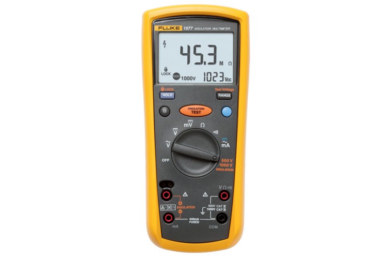 Fluke 1577 - Meradlo izolačného odporu s LCD displejom a meracími vodičmi