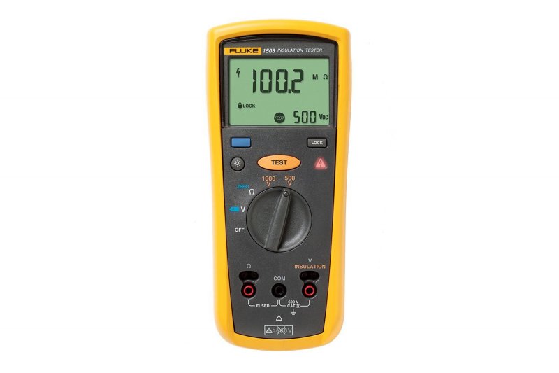 Fluke 1503 měřič izolačního odporu s testovacím napětím 500/1000 V a sondou dálkového ovládání