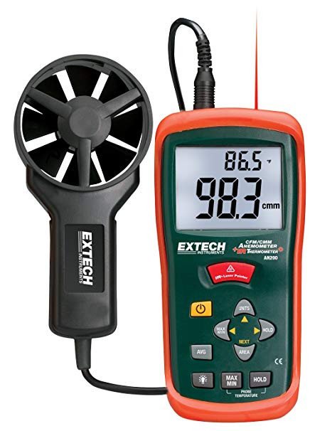 Extech AN200 Anemometer s teplomerom a laserom