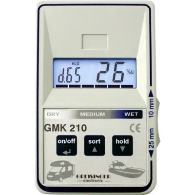 Greisinger GMK 210 - merač vlhkosti materiálov 6stupňové vyhodnotenie vlhkosti