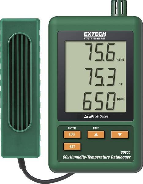 Extech SD800 - Datalogger CO2, teplota, vlhkosť CO2 0–3000 ppm