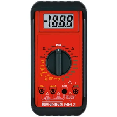 Benning MM 2 - Digitální multimetr do 1000 V DC / 20 A