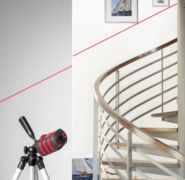 Toolcraft CL8 - krížový laser + statív 8 m