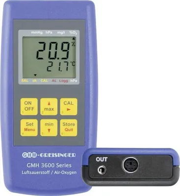 Greisinger GMH 3692 - Oxymetr pre meranie koncentra 0..100% O2