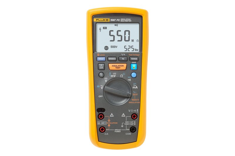 Fluke 1587 / i400 FC - Měřič izolačního odporu Zkušební napětí 50–1000 V