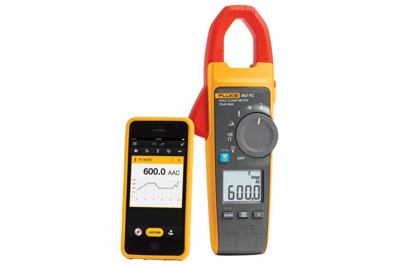 Fluke 902 FC kliešťový multimeter s digitálnym displejom a meracími vodičmi
