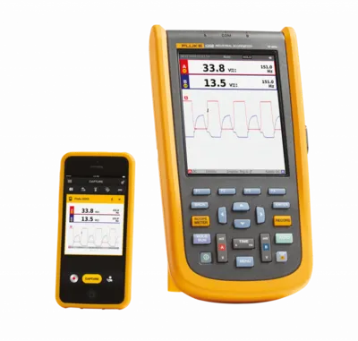 Fluke 125B/EU - Digitálny prenosný osciloskop 20 MHz