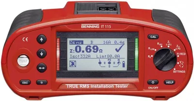 Benning IT 115 - Tester elektrických inštalácií Meranie odporu 0