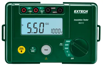 Extech MG310 - Tester izolácií 250V/500V/1000V