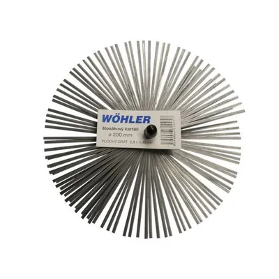 Wöhler - Štosákový kartáč - plochý drát - závit M12 ø 150 mm