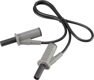 Voltcraft MSB-501 - Meracie vedenie čierne, 0,5 m 10 A