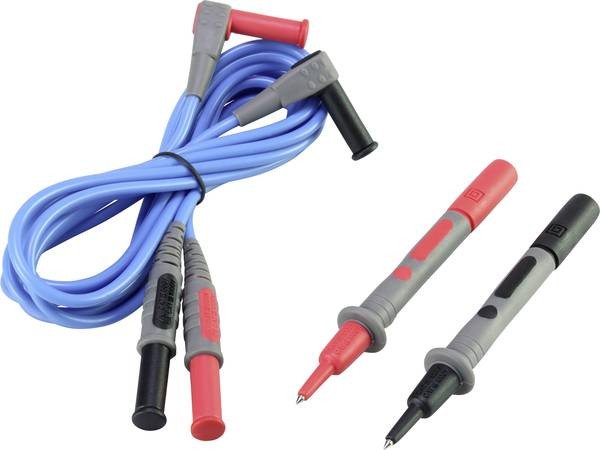 Voltcraft MSL-504 meracie vedenie modré 1.2 m s konektorom 4 mm