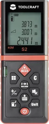 Toolcraft LDM X40 - Laserový měřič vzdálenosti 0.05 m