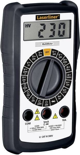 Laserliner MultiMeter - Digitálny multimeter s LCD displejom a meracími hrotmi