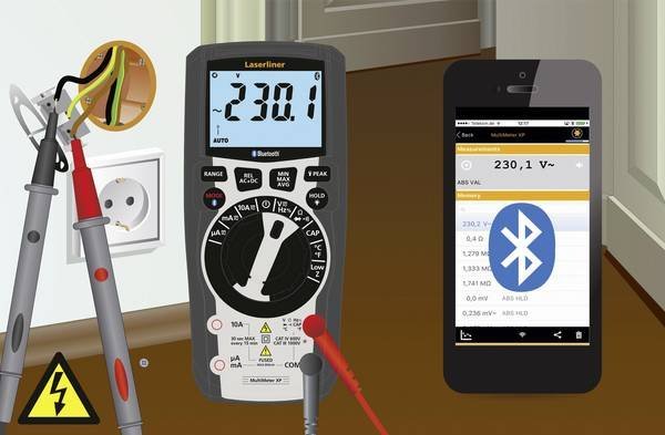 Laserliner MultiMeter XP (BT) - Digitálny multimeter 0-1000 V