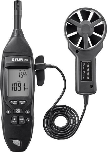 FLIR EM54 anemometer s odnímateľným senzorom, displej a príslušenstvo