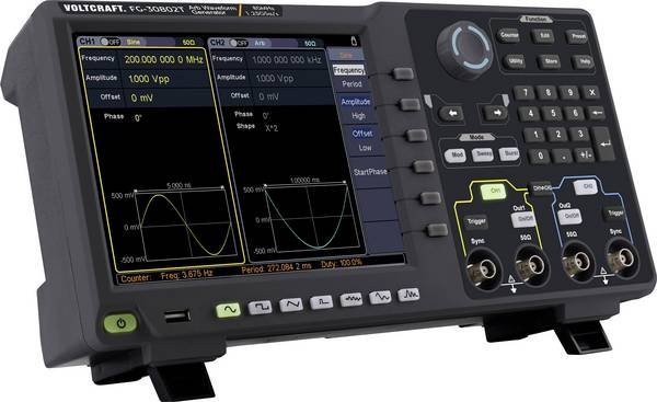 Voltcraft FG-30802T - Ľubovoľný generátor funkcií 1 µHz - 80 MHz