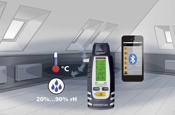 Laserliner MultiWet-Master Compact Plus - Merač vlhkosti materiálov -20 až +60 °C