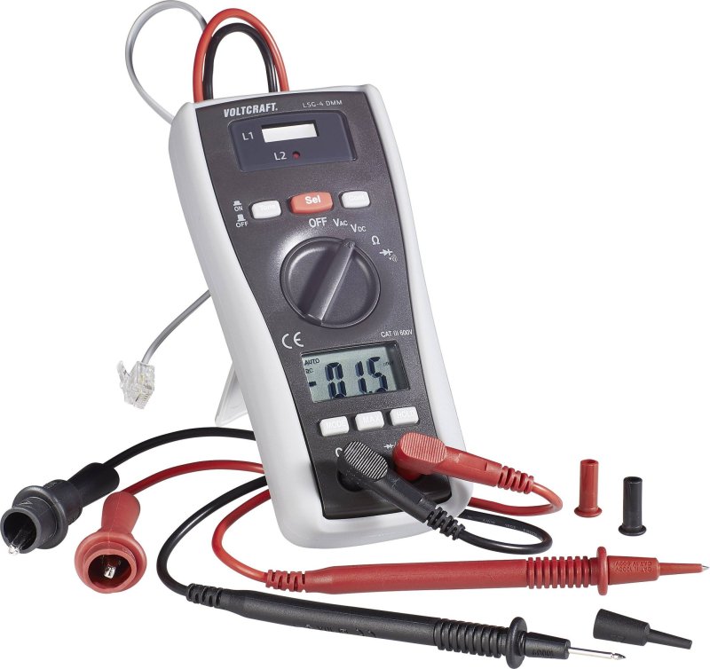 Voltcraft LSG-4 - Multimeter s detektorom vedenia 1 mV až 600 V