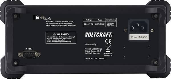 Voltcraft VC-7055BT - Stolný multimeter 1000 V DC / 10 A AC/DC