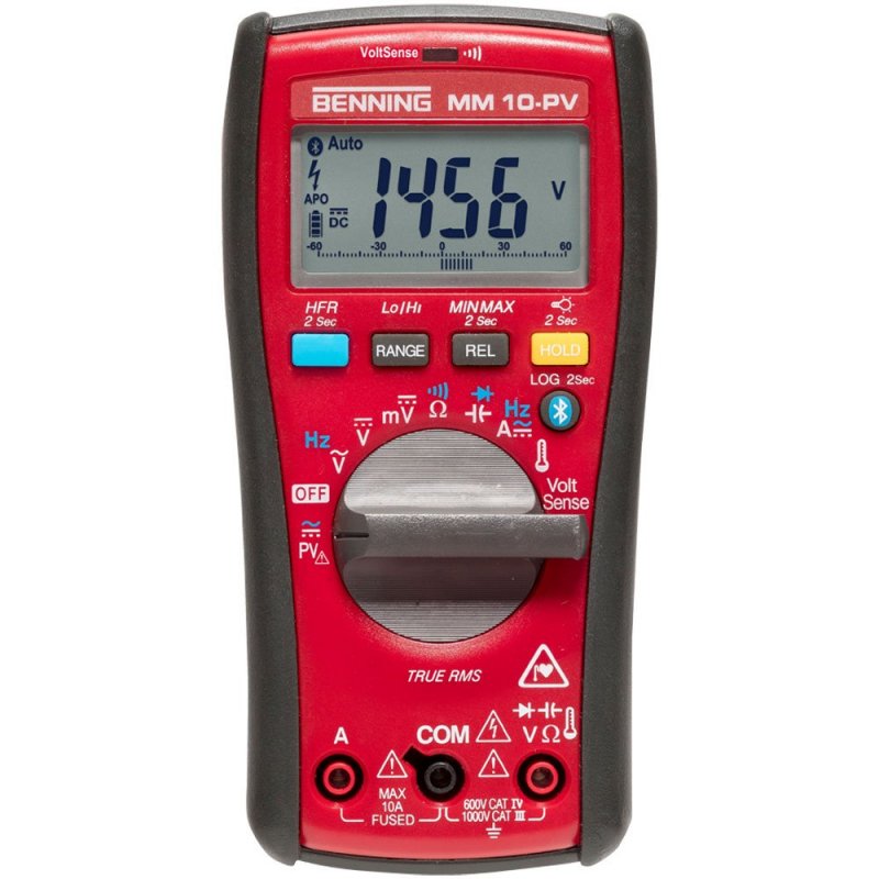 Benning MM 10-PV digitálny multimeter s meracími kábľami a príslušenstvom