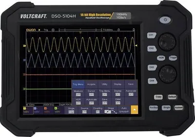 Voltcraft DSO-5104H - Ruční osciloskop 100 MHz