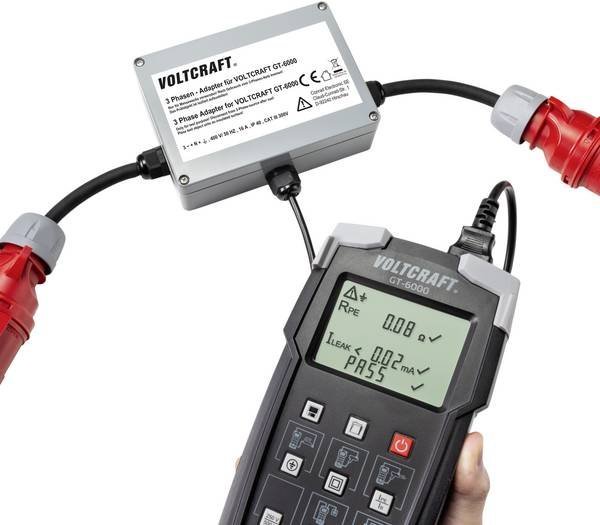 Voltcraft VC GT 6001 - Trojfázový adaptér 16A CAT III 300 V