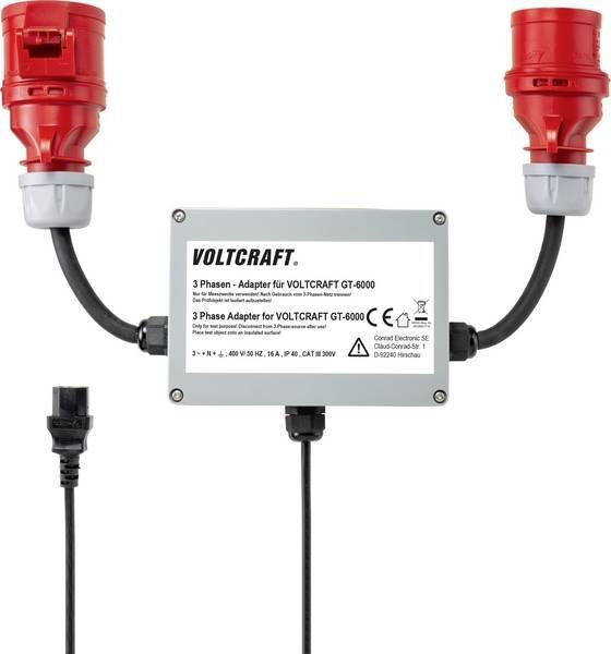 Voltcraft VC GT 6001 - Trojfázový adaptér 16A CAT III 300 V