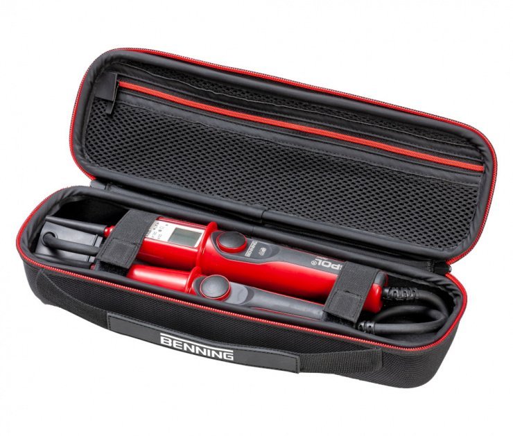 Benning Duspol digital - dvojpólový tester napätia s puzdrom, rozsah 12–1200 V DC / 12–1000 V AC, krytie IP65