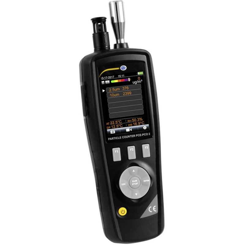 PCE Instruments PCE-PCO 2 - Počítač počtu частíc s farebným LCD displejom TFT, kamerou a príslušenstvom