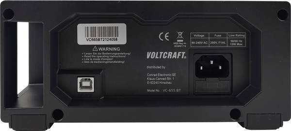 Voltcraft VC-655 BT - Stolný multimeter 0–1000V DC / 0–750V AC