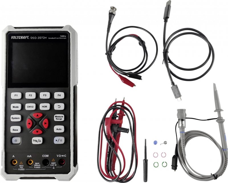 Voltcraft DSO-2072H - Prenosný osciloskop 70 MHz