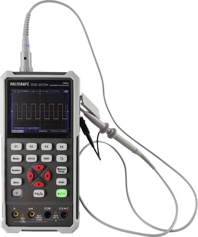Voltcraft DSO-2072H - Prenosný osciloskop 70 MHz