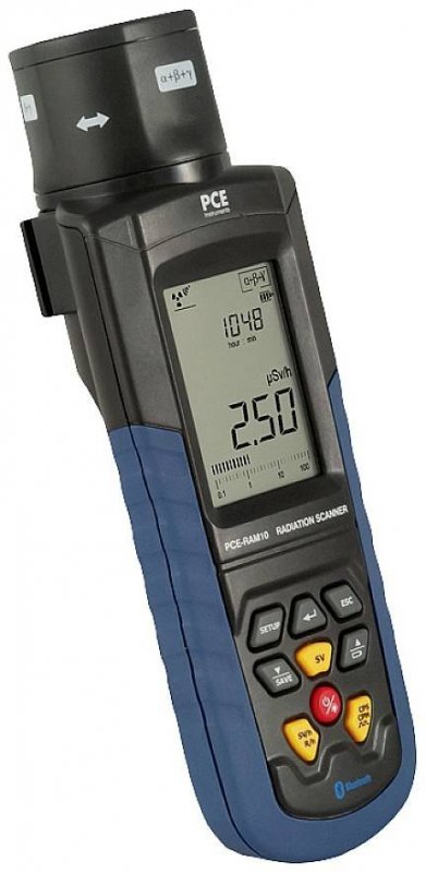 PCE Instruments PCE-RAM 10 - Geigerův počítač Detekce alfa