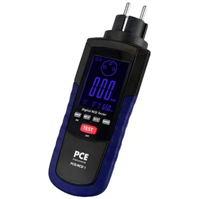 PCE Instruments PCE-RCD 1 - Tester prúdového chrániča 10–650 mA