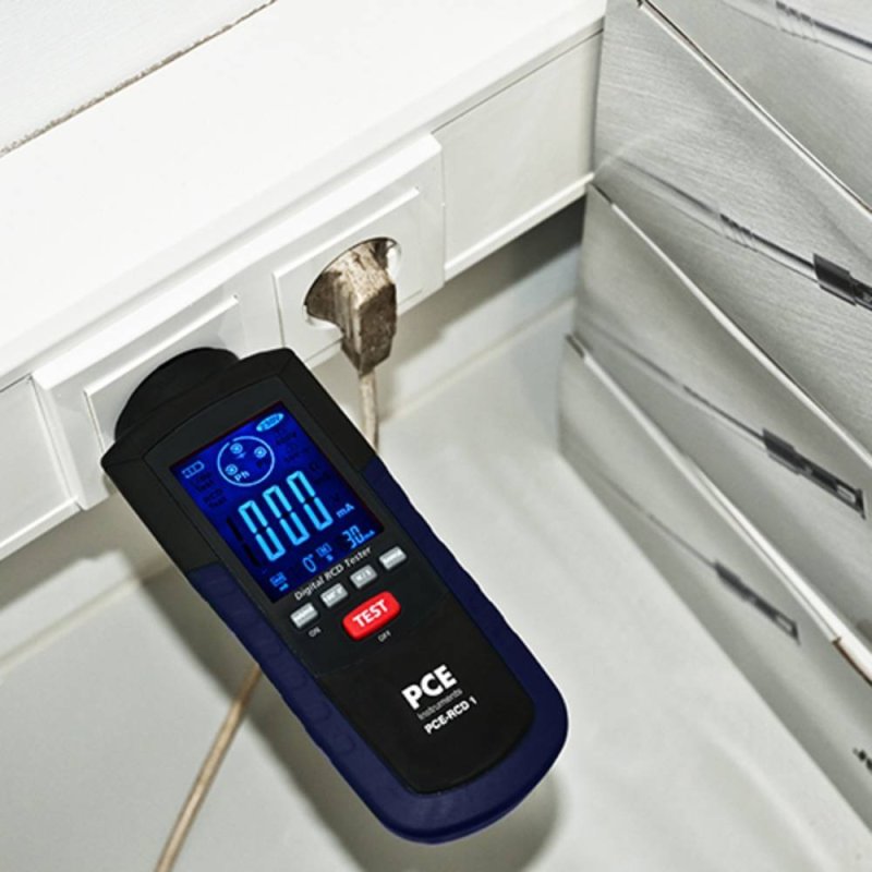 PCE Instruments PCE-RCD 1 - Tester prúdového chrániča 10–650 mA