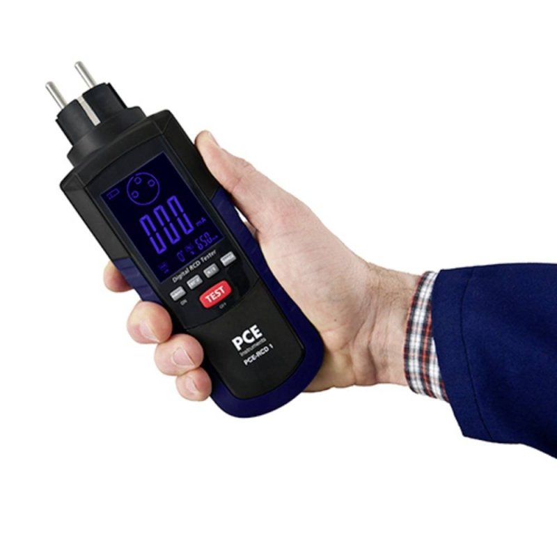 PCE Instruments PCE-RCD 1 - Tester prúdového chrániča 10–650 mA