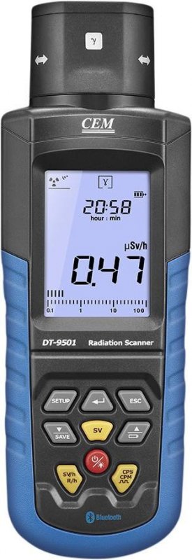 CEM DT-9501 - Geigerov počítač Detekcia alfa