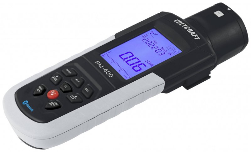 Voltcraft RM-400 - Geigerov počítač Detekcia alfa