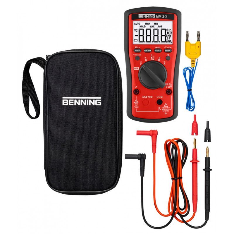 Benning MM 2-3 - Digitální multimetr 0–1000 V AC/DC